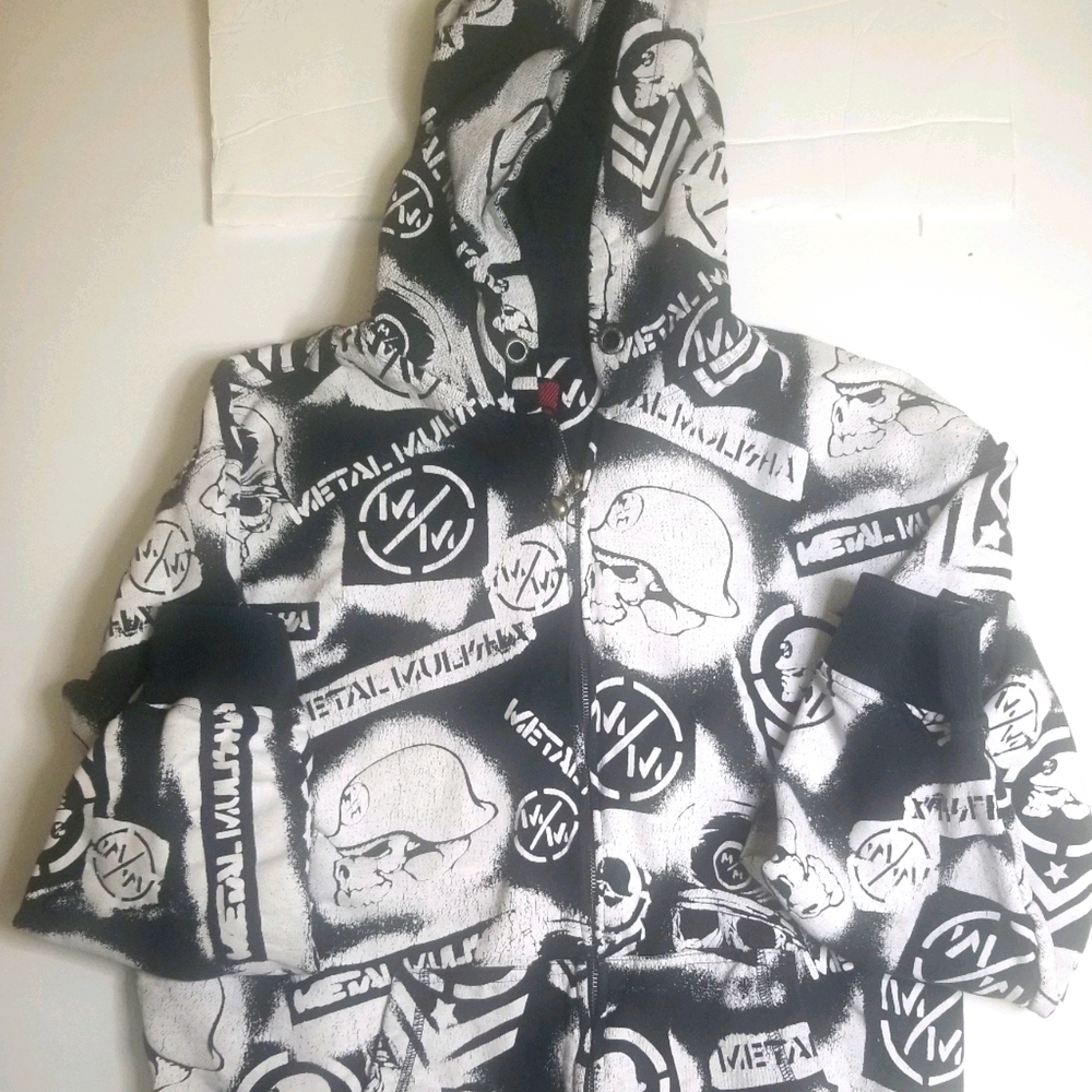 Metal mulisha zip up hoodie unisex M